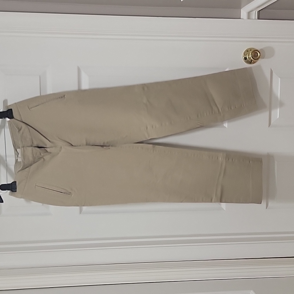 Talbots 6 curvey tan stretch pants
